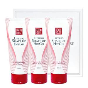 더마하우스 리프팅 쉐이프업 핫젤200ml 3개+포장 /매끈 몸매관리