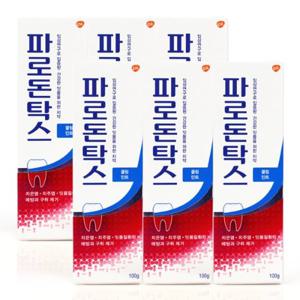 파로돈탁스 데일리 후로라이드 쿨링 민트 치약 100g x6개