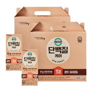 HY 한국야쿠르트 잇츠온 케어온 단백질케어 195mlX20개입X2박스