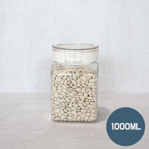 [실리쿡] 냉동실수납용기 원터치용기 사각 1000ml 1개