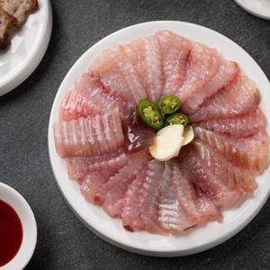[대한민국농수산] 국내산 흑산도 홍어회 1kg (삭힘 선택 가능)+홍어애, 홍어탕거리 무료증정