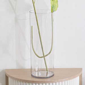 PET원통화병 15x40cm 대형 유리화병 대용 인테리어 장식 소품 꾸미기
