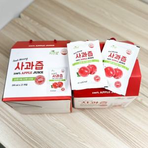 [Fresh] HACCP 인증 경북 의성 사과 100% 선물용 사과즙 100ml x50봉