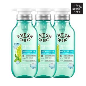 미쟝센 프레시팝 미셀라 모히또 샴푸 500ml 3입