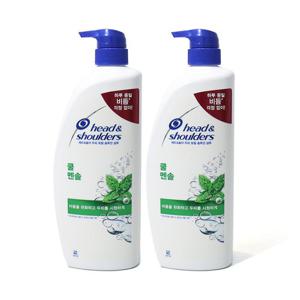 [헤드앤숄더]헤드앤숄더 두피 토탈 솔루션 쿨 멘솔 샴푸 850ml x 2개