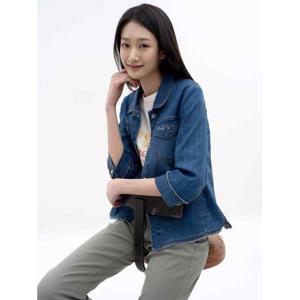 [지센]쿨맥스 플라워자수 청자켓 LCJKN322_IN
