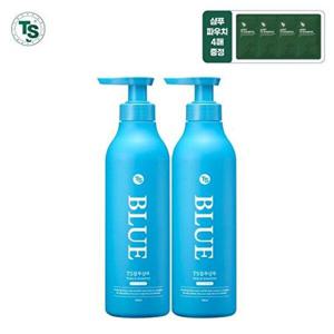 [티에스]TS블루샴푸 500ml2개+TS저스트샴푸 6g4개