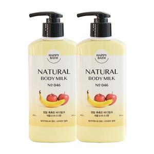 [해피바스]해피바스 정말 촉촉한 바디로션 400g x2