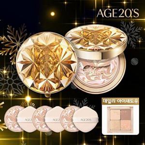[에이지투웨니스]AGE20S 에센스 커버 팩트 로얄 골드 에디션(본품2+리필3+아이 팔레트1)