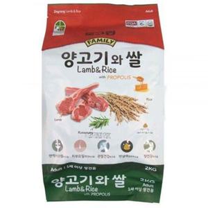 애완용품 성견용 도그랑 양고기와 쌀 2kg 고급애견사료