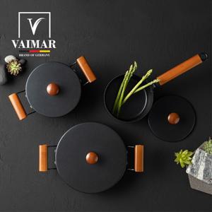 [VAIMAR] 바이마르 블랙빈 스테인레스 냄비 3종세트(16편수+18양수+24전골)