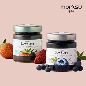 [몽크슈] 저당 알룰로스 딸기잼260g+블루베리잼260g