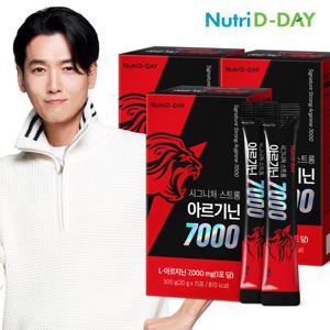 [뉴트리디데이] 초고함량 스트롱 액상스틱 L-아르기닌 7000 x 3개 (총45포)