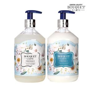 *[부케가르니] 딥 퍼퓸 샴푸 베이비파우더향 500ml x1개+트리트먼트 베이비파우더향 500ml x1개