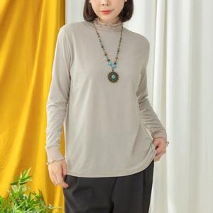 [디얼마미]세로 주름 프릴 티셔츠 엄마옷 마담 중년여성