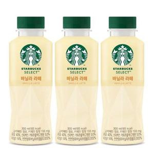 갤러리아_스타벅스 셀렉트 바닐라 라떼 300ml x 6페트
