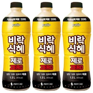비락 식혜 제로 1.5L x 4개 전통 쌀 음료 팔도