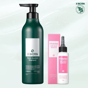[티에스/NEW최신상] TS 엑스비오틴샴푸 탈모기능성  500g 1개 + 실키부스터 1개