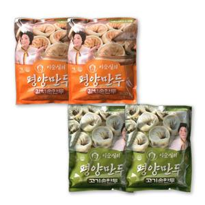 이순실 평양만두 이북식 고기만두 800g+김치만두 800g (총 4팩)