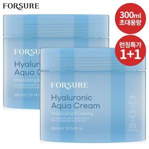 ♥런칭특가♥ 포슈어 특별구성 히알루로닉 아쿠아 수분 크림 300ml x 2개 / 초대용량 고보습 밀착케어