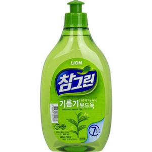 LION 참그린 기름기뽀드득 녹차 펌프 500g (W97720A)