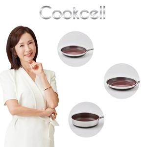 쿡셀 블랙큐브 프리미엄 IH프라이팬 루비에디션 3종구성(프라이팬24cm,  프라이팬28cm, 소테팬24cm)