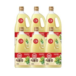 [사조대림] 해표 콩기름 1.8L 6개 /식용유