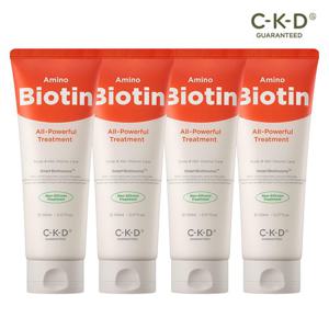 [4개 세트]CKD 아미노비오틴 논실리콘 탈모증상완화 트리트먼트 150ml*4