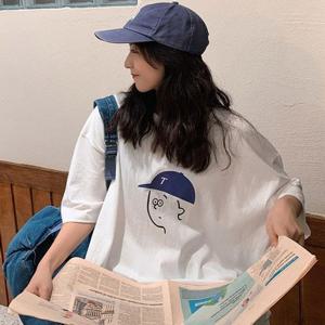 [라일리의류] Rly 여성 도톰한 오버핏 여름 반팔티셔츠 박스티 반팔티