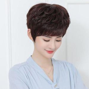 엄마가발 인모 중년 통가발 여성가발 (WFFNWPP)