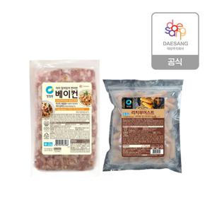 청정원 리치부어스트 1.2kg + 요리가편한 베이컨 1kg