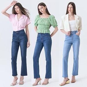 [뱅뱅]25SS 여성 썸머 라이크라 스트레이트 데님 3종