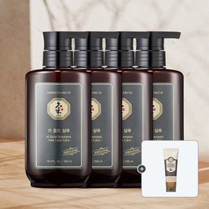 [댕기머리] 오리지널 기골드 샴푸 500ml 4개+고트밀 클렌징폼 120ml 증정