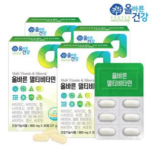 [올바른건강] 올바른 멀티비타민 4박스(총 4개월분)