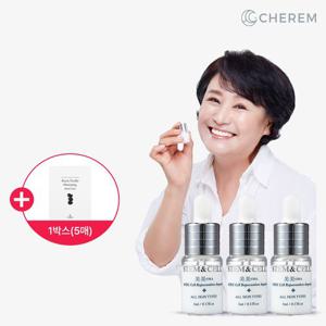 체르엠 스템앤셀 미미셀 박원숙 앰플 5ml 3병+쫀득수분팩 1박스(5매)