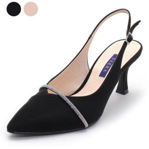 갤러리아_세라 여성 사틴스판슬링백힐 S23G400 블랙 5 7CM