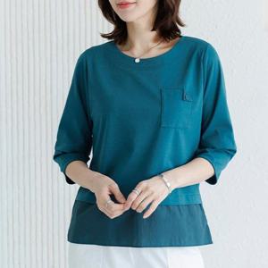 [데드라](88size)클레이어드소매티셔츠 TBE2071_DC
