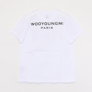 우영미 25SS 백로고 파리스 프린팅 반팔 여성 티셔츠 M251TS07701W