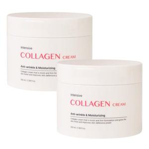 (2개)푸드어홀릭 인텐시브 콜라겐 크림 100ml/수분크림 피부장벽 주름개선 탄력케어
