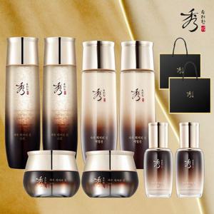 [수려한]수려한 자우 럭셔리 진 기초 더블더블 기획 세트(스킨2로션2엠플2크림2)