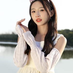 시어서커 여성 손등커버 팔토시 통넓은 운전 쿨토시 골프 야외 스포츠 여름 자외선차단 쿨링 냉감