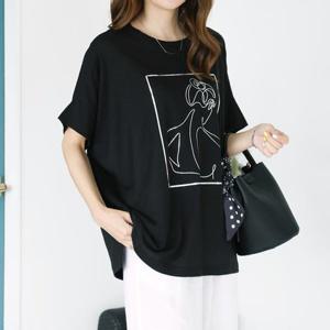 [데드라](100size)글로시우먼티셔츠 TBC3382_DC