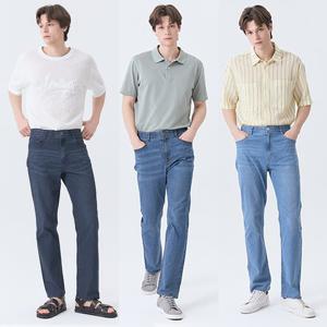 [뱅뱅]25SS 남성 썸머 라이크라 스트레이트핏 데님 3종