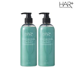 [헤어플러스] [1+1] 오프레시 딥 허벌 두피헤어팩 500ml 2개