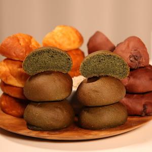 [선수빵] 쌀과 두유로 만든 비건 고단백 국산쑥 볼빵빵(쑥) 100g x 5팩