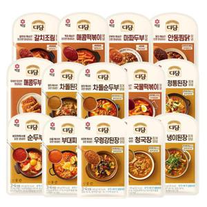 [CJ골라담기] 다담 양념 14종 12개 (순두부/우렁강된장/청국장/부대/냉이된장/정통된장)