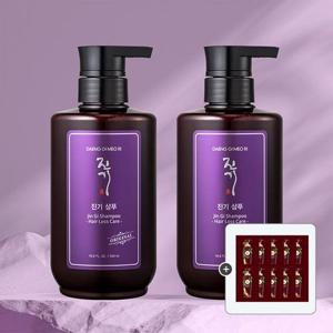 [댕기머리] 오리지널 진기 샴푸 500ml 2개+진기현 샴푸 샘플 10매 증정
