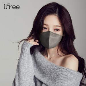 [아이프리] kf 94 마스크 새부리형 대형 숨쉬기 편한 마스크 그레이100매