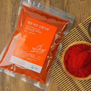 [HACCP인증] 청년 국산 고춧가루 굵은가루 1kg 매운맛