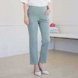 엄마옷 마담4060 온레드스티치면팬츠-QPN2504036-